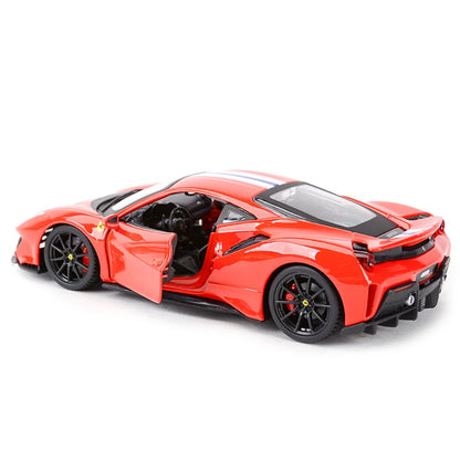 Bburago 1:24 Scale Ferrari 488 PISTA STRADALE Alloy Luxury Vehicle Diecast Cars Model Toy Collection Gift