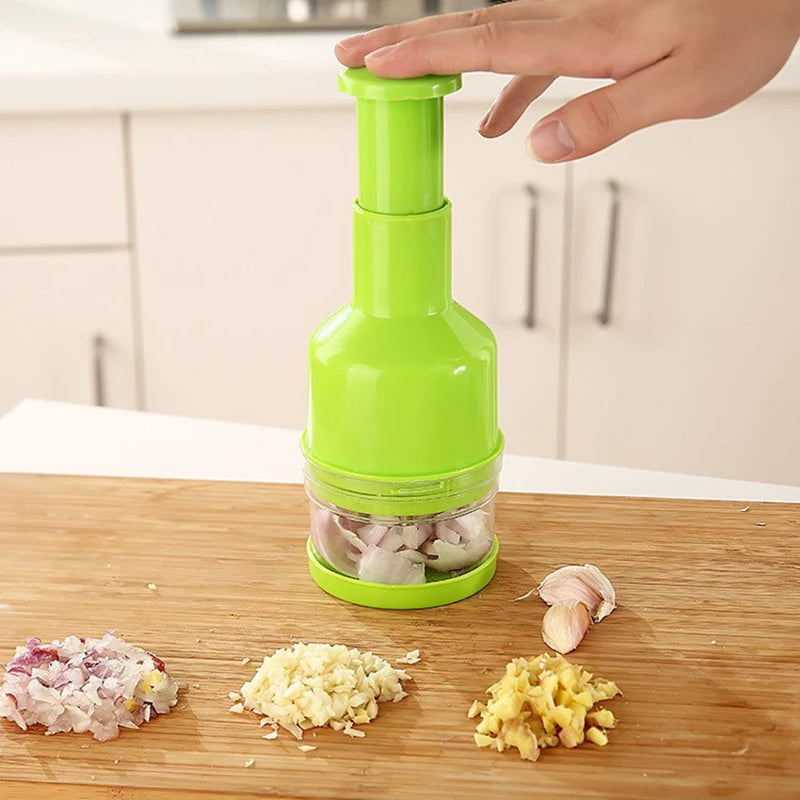 Stainless Steel Hand-Pressing Vegetable Chopper Pat Knife Home Multifunctional Ginger Onion Garlic Chopper Kitchen Supplies
