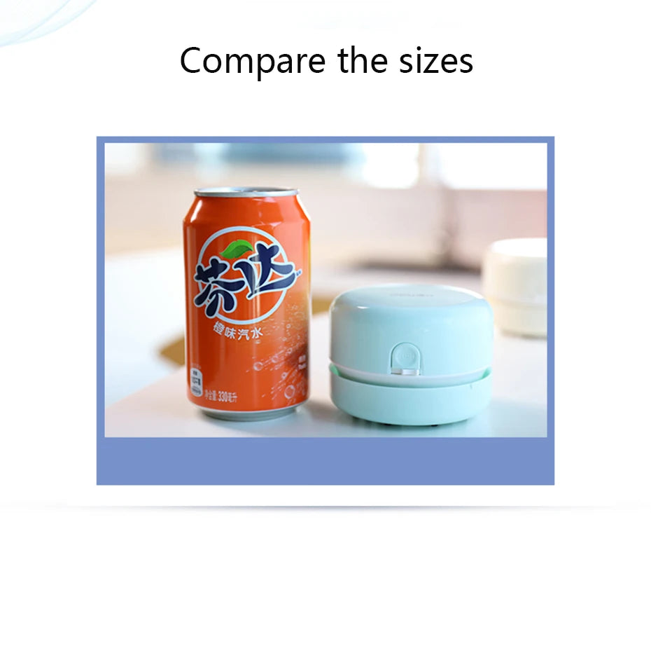 Deli Portable Desktop Cleaner Mini Desk Vacuum Cleaner 18880 for School Classroom School Office Supplies