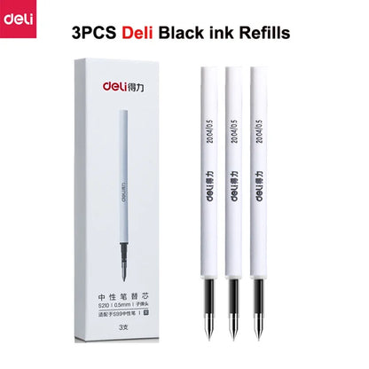 NUSIGN 0.5MM Frosted Neutral Gel Pen Turning Core Black Signature Pen Writing Stationery Students Office Supplies