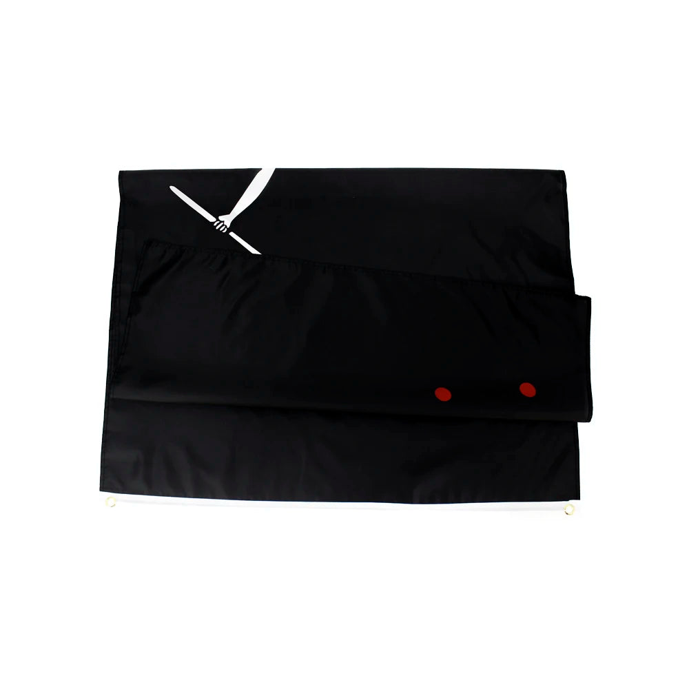 Johnin 90*150cm Black Beard Blackbeard Edward Teach Pirate Flag