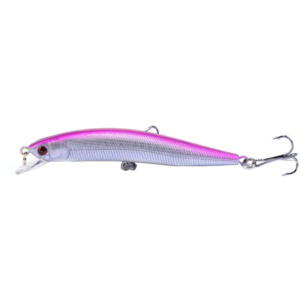 1Pcs Plastic Floating Wobbler Fishing Lure 10cm 8.3g Minnow Artificial Hard Bait Crankbait Pike Bass Treble Hooks Tackle