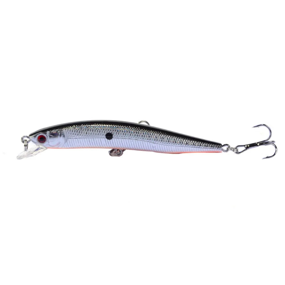 1Pcs Plastic Floating Wobbler Fishing Lure 10cm 8.3g Minnow Artificial Hard Bait Crankbait Pike Bass Treble Hooks Tackle