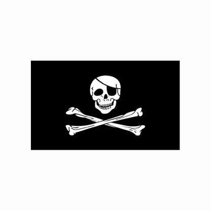 Johnin 90*150cm Black Beard Blackbeard Edward Teach Pirate Flag