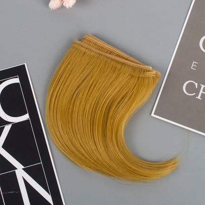 New 10cm DIY Hairline big roll big buckle dark button Tresses Doll Wig Material Hair Wig For 1/3 1/4 BJD Doll Accessories toys