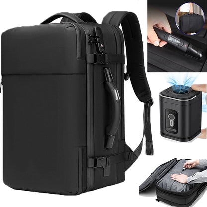 Airback vacuum compression backpack multifunctional anti-theft travel backpack hand handle waterproof computer bag