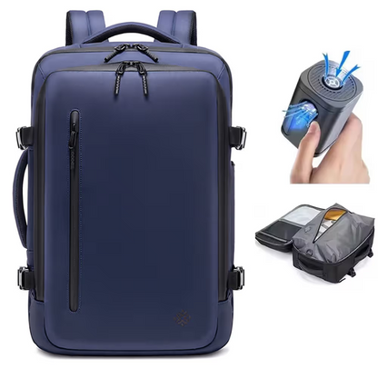 Airback vacuum compression backpack multifunctional anti-theft travel backpack hand handle waterproof computer bag