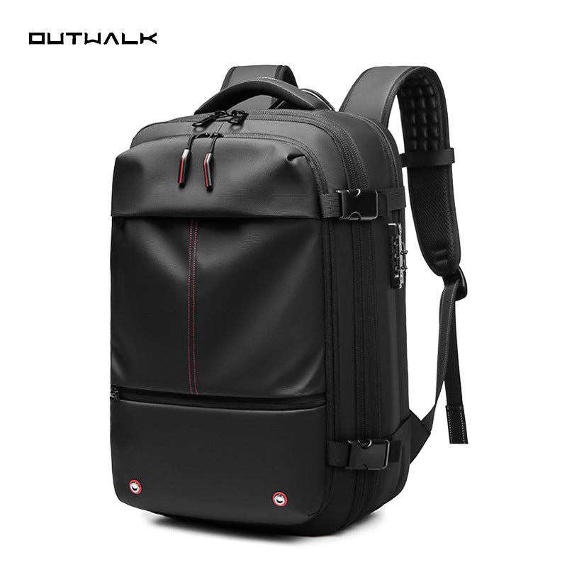 Men's Travel Vacuum Backpack Large Capacity Business Multifunctional Computer Bag TPU Material with Air vacuum