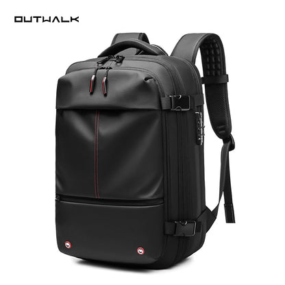 Men's Travel Vacuum Backpack Large Capacity Business Multifunctional Computer Bag TPU Material with Air vacuum