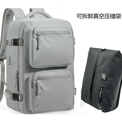 Vacuum compression travel backpack lightweight large capacity men's backpack duffel bag outdoor mountaineering business trip computer schoolbag female