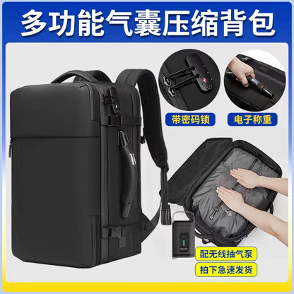 Airback backpack, vacuum compression backpack, invisible tug backpack, business trip, travel trolley case 24 inches
