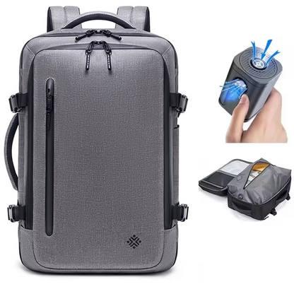 Airback vacuum compression backpack multifunctional anti-theft travel backpack hand handle waterproof computer bag