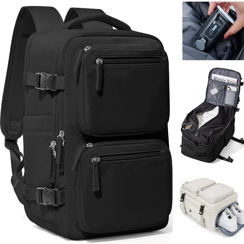 Vacuum compression travel backpack lightweight large capacity men's backpack duffel bag outdoor mountaineering business trip computer schoolbag female