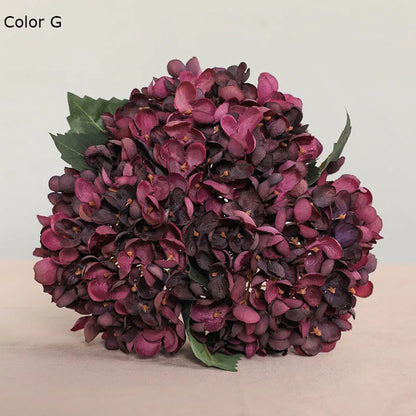 3Pcs/lot Hydrangea Autumn Fall Party fake Flowers Wedding Decoration Mariage flores artificiales Vase decor
