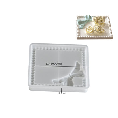 DIY Bow Bubble Tray Coaster Silicone Mold Plaster Epoxy Concrete Cement Mould Handicrafts Gift Jewelry Storage Tray Home Decor