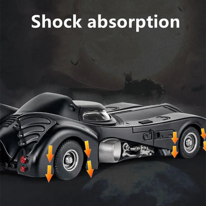 1/24 Classic Movie Car Batmobile Bat Alloy Sports Car Model Diecast Metal Toy Racing Car Model Sound Light Simulation Kids Gifts