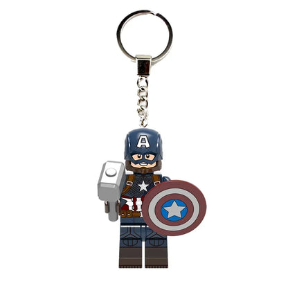 Marvel Creative Personalized Cartoon Keychain Iron Man Hulk Hawkeye Venom Thanos New Car Keychain Backpack Pendant Festival Gift