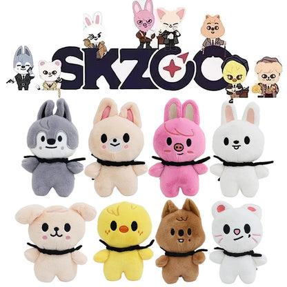 300style Skzoo Plush Toy Kawaii Kpop Plush Skzoo Pencil Case Stray Wolf Plush Cartoon Stuffed Animal Doll Toy Children Gift