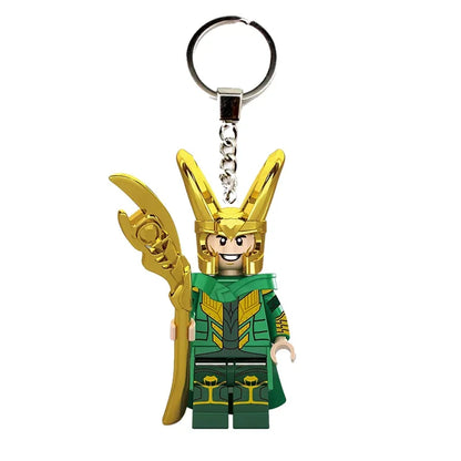 Marvel Creative Personalized Cartoon Keychain Iron Man Hulk Hawkeye Venom Thanos New Car Keychain Backpack Pendant Festival Gift