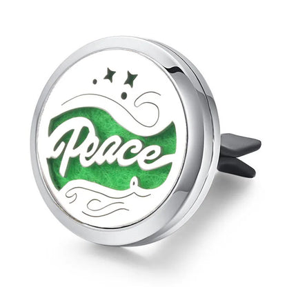 Aromatherapy Jewelry Locket Pendant Car Air Freshener Vent Clip Aroma Perfume Oils Locket Essential Oil Diffuser Car Clip