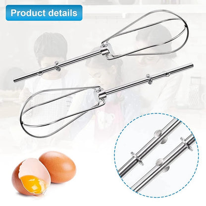 Compatible For Kitchen Aid Hand Mixer Attachments, Replacement Egg Beaters Mixmaster Model Replaces: W10490648 KHM2B