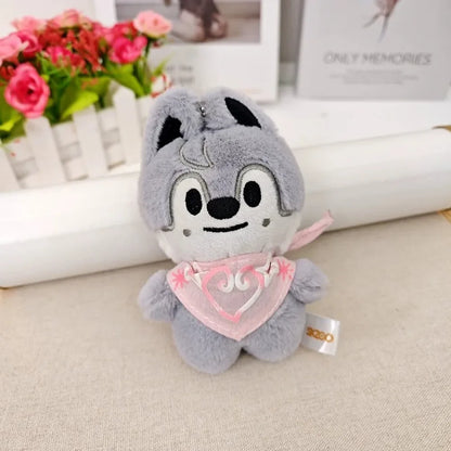 SKZOO Keychain Plush Stray Kids Plush SKZ Doll Wolf Plush Toy  Seoul FM Week Same Cloak Doll Magic School Children Birthday Gift