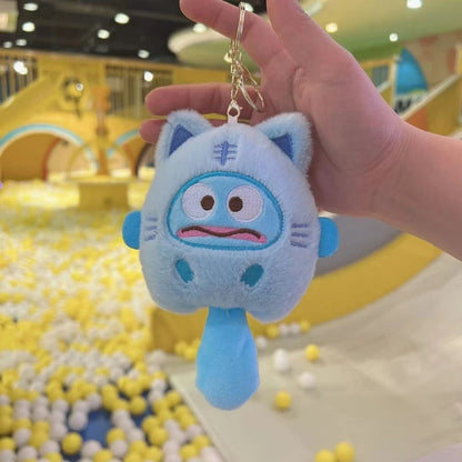 Sanrio Plush Pendant Kuromi Cinnamoroll Bad Badtz Maru Hello Kitty Pom Pom Purin My Melody Pochacco Kawaii Pendant