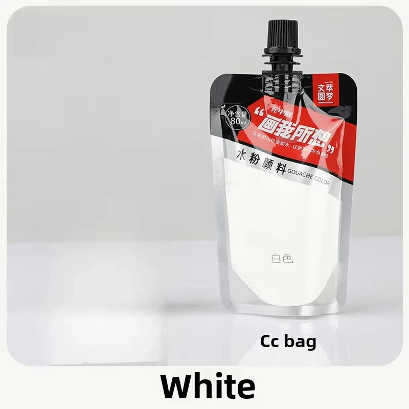 Gouache Pigment Pack Gouache Refill Jelly Pigment Art Students Special Beginners Children's Non-Toxic Super Gouache 80ml