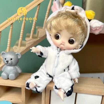 Kawaii Pocket Mini BJD Doll 10Cm Ob11 Dolls Clothes Outfit Dress Surprise 1/12 Baby Bjd Dolls Figure Toys Accesso for Girls Gift