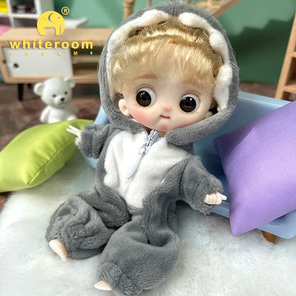 Kawaii Pocket Mini BJD Doll 10Cm Ob11 Dolls Clothes Outfit Dress Surprise 1/12 Baby Bjd Dolls Figure Toys Accesso for Girls Gift