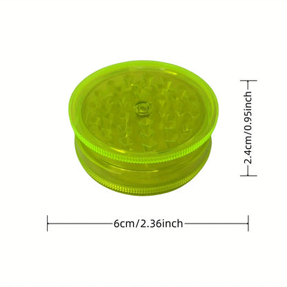 40/60mm Plastic Herb Grinder 3-layer Manual Spice Salt Mill Pepper Mortar Pestle Tobacco Raw Grass Grinder Cigarette Smoke Tool