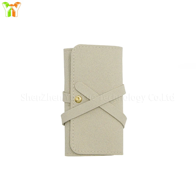 Lightweight Jewelry Organizer Roll Waterproof Foldable Travel Storage Bag for Women Girls Necklaces Rings Earrings Bracelet