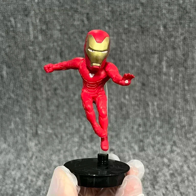 Marvel Movie AvengersSuper Mini Action Figure Hero Iron Man Spiderman Dolls Ornaments Collectible Model Children's Birthday Gift