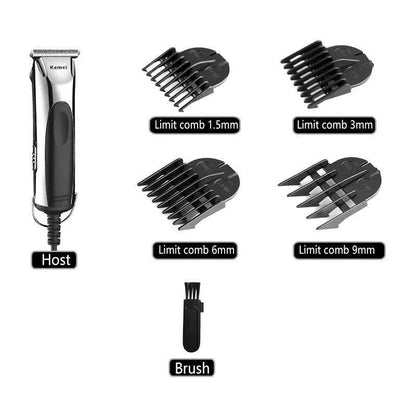 Kemei 850 professional hair trimmer plug in electric hair clipper corded hair cutting machine for men children Home Haircut Kit