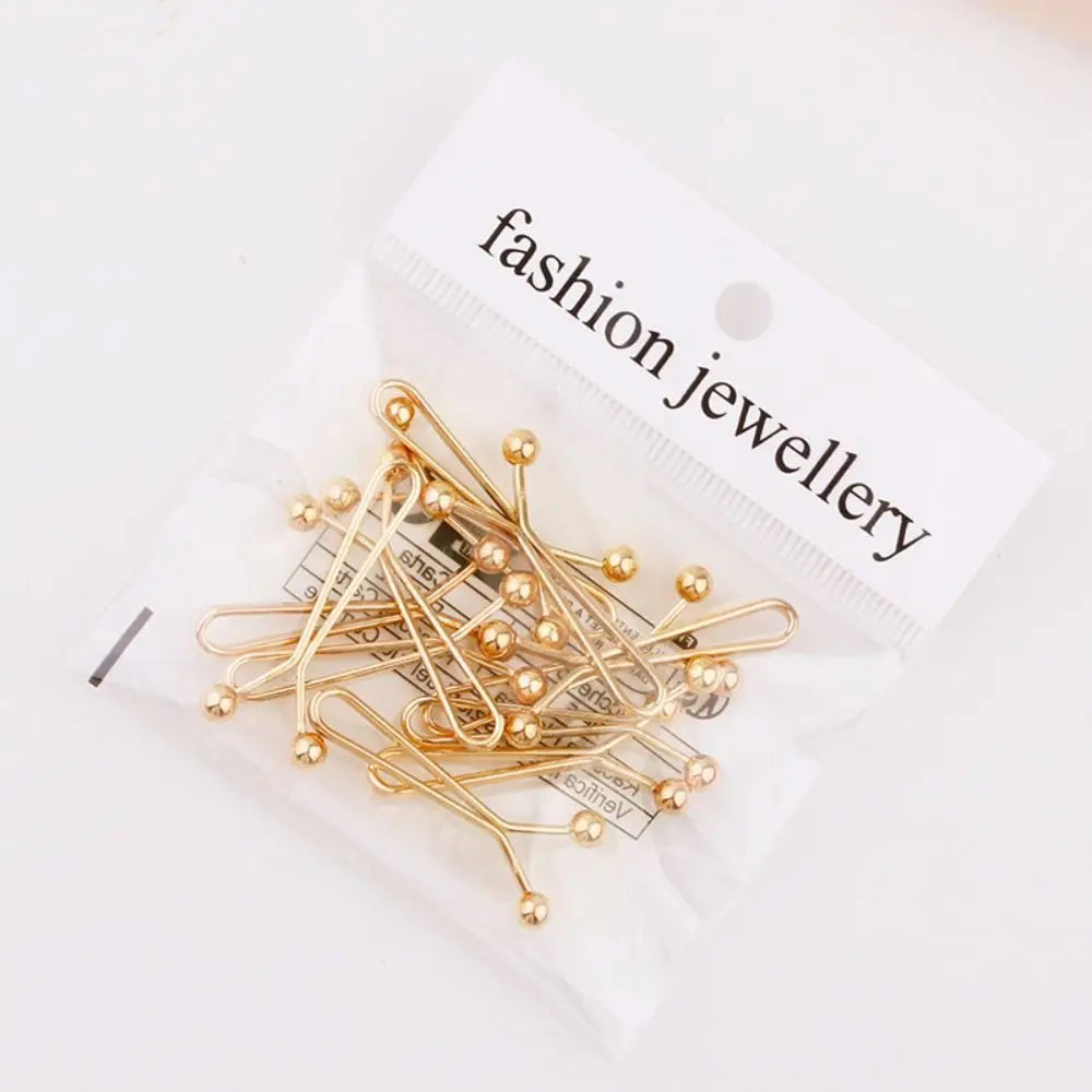 12pcs U-shaped Headscarf Pearl Pins for Women Shawl Bandana Brooch Headscarves Clips Hijab Pins