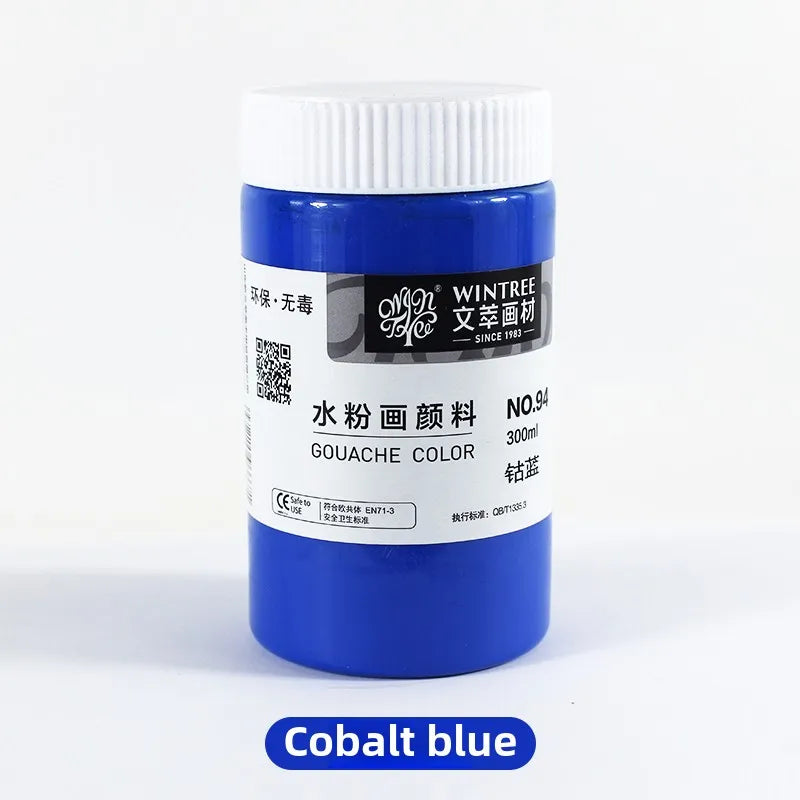 Gouache Paint Super Gouache Color 300ml Single Pack Art Class Non-toxic Beginner Pigment Art Student Special Large Bottle