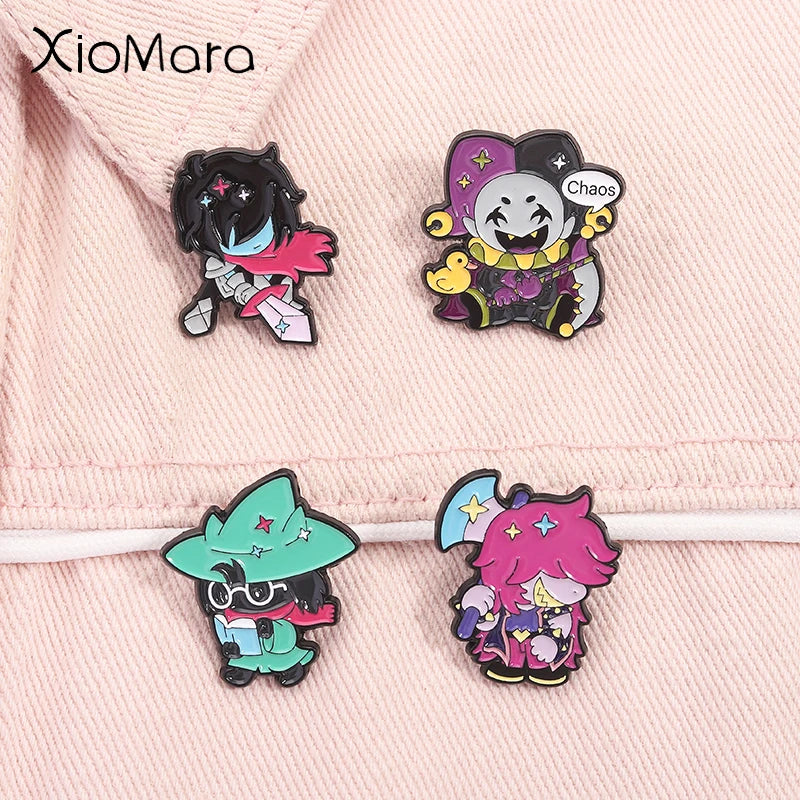 Deltarune Susie Kris Enamel Pins RPG Game Characters Brooches Lapel Backpack Badge Jewelry Accessories Gifts for Fans Friends