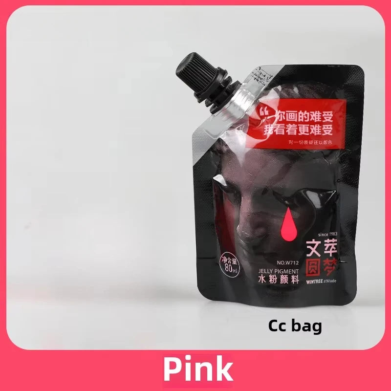 Gouache Pigment Pack Gouache Refill Jelly Pigment Art Students Special Beginners Children's Non-Toxic Super Gouache 80ml