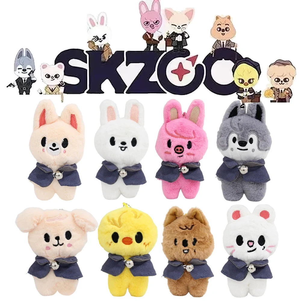 300style Skzoo Plush Toy Kawaii Kpop Plush Skzoo Pencil Case Stray Wolf Plush Cartoon Stuffed Animal Doll Toy Children Gift