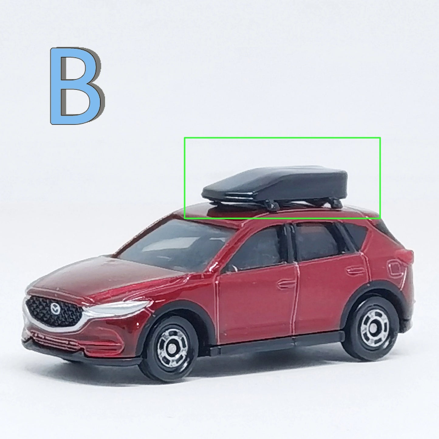 1/64 Luggage Baggage Package Car Roof Dome Parts Suitcase Box Black Decoration Ornament for 1:64 HotW Domeka Mini Cars Model Toy