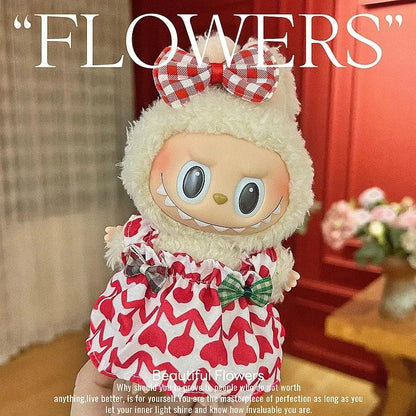 Labubu Trendy Outfit Accessories Leisure set princess skirt Stylish Look for Labubu Vinyl Dolls