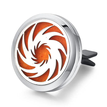 Aromatherapy Jewelry Locket Pendant Car Air Freshener Vent Clip Aroma Perfume Oils Locket Essential Oil Diffuser Car Clip