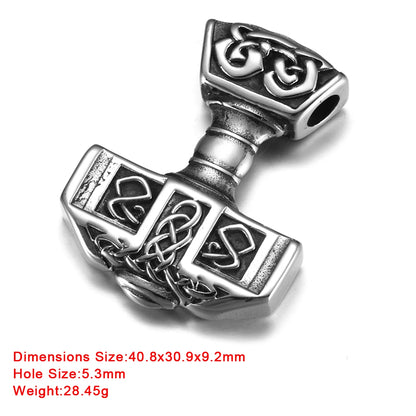 316L Choice Stainless Steel Viking Skull Animal Vintage Pendant for Men Necklace Bracelet DIY Accessories Finding Jewelry Making
