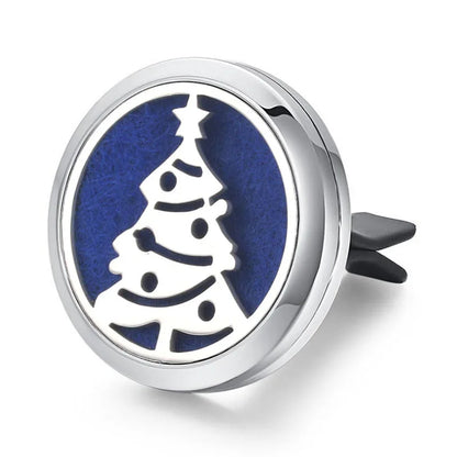 Aromatherapy Jewelry Locket Pendant Car Air Freshener Vent Clip Aroma Perfume Oils Locket Essential Oil Diffuser Car Clip