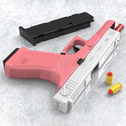 Black M1911 Colt Toy Gunman Gun, Soft Bullet Shell, Catapult Blaster, Manual Air Gun Launcher, Boys Shooting Game 14+y