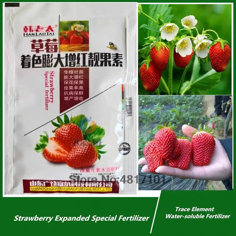 30g Strawberry Expanded Special Fertilizer Supplemental Plant Nutrition Improve quality & increase yield For Home Garden