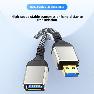 USB 3.0 Aluminum Alloy High-Speed Extension Cable 5Gbps male to female OTG Computer USB Drive Mouse Keyboard USB Extension Cable