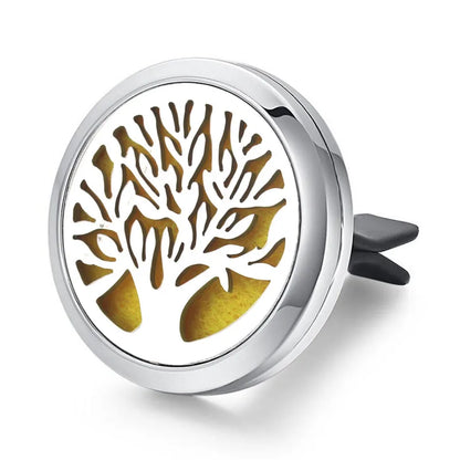 Aromatherapy Jewelry Locket Pendant Car Air Freshener Vent Clip Aroma Perfume Oils Locket Essential Oil Diffuser Car Clip
