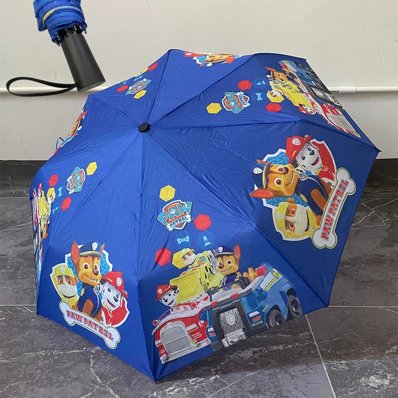 PAW Patrol Umbrellas for Children Cartoon Manual Umbrella Rain Gear Accessories Kawaii Chase Folding Umbrellas Boys Girls Gifts
