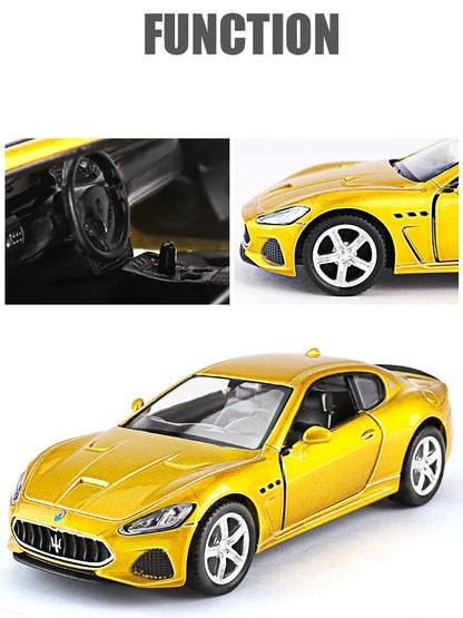 1/36 Maserati GranTurismo MC Super Sport Toy Car Model For Children RMZ CiTY Diecast Miniature Pull Back Collection Gift Kid Boy